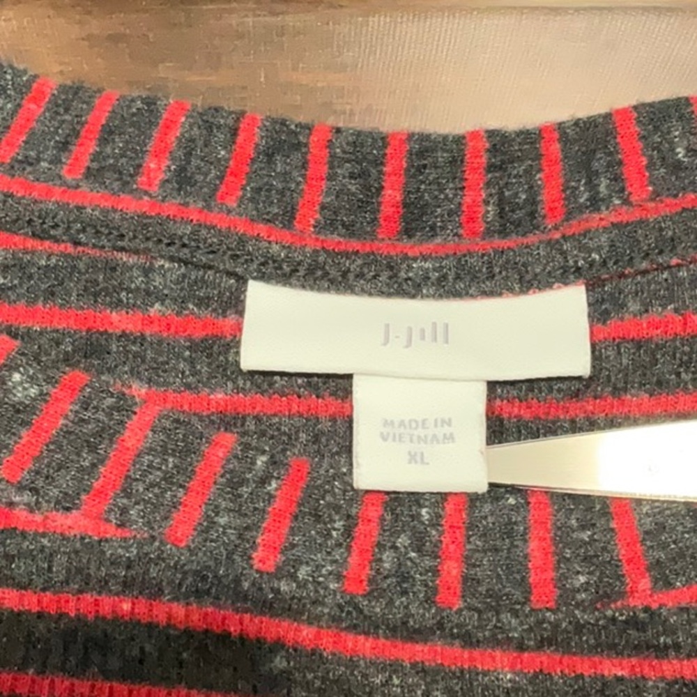 J. Jill Stripe Tunic Top, EUC - Picture 6 of 10